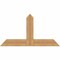 Ekena Millwork Portland Timber Gable Bracket, Western Red Cedar, 48"W x 26"H x 3 1/2"D x 5 1/2"F, 13/12 Pitch GBW048X26X0406POR00SWR - alternate 1